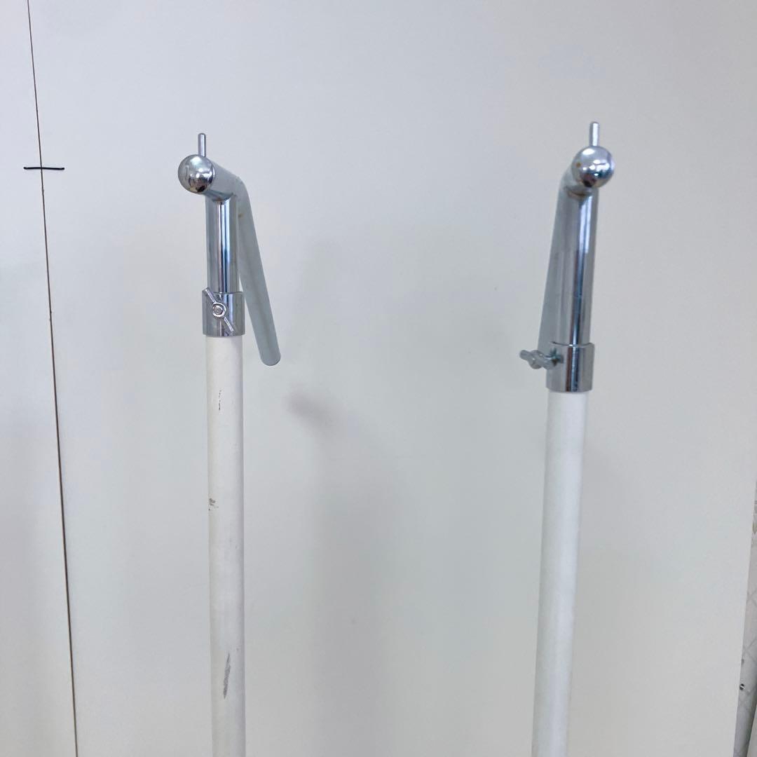 業務用 什器ハンガー　傾斜　ハンガーラック 4台セット　スチールラック