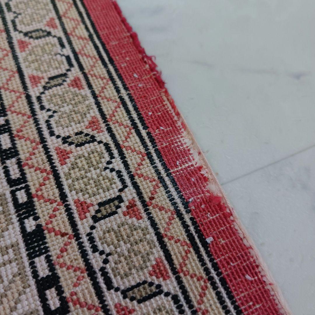 Y2512 ペルシャ絨毯 クム産 シルク 手織72万ノット 78×56㎝