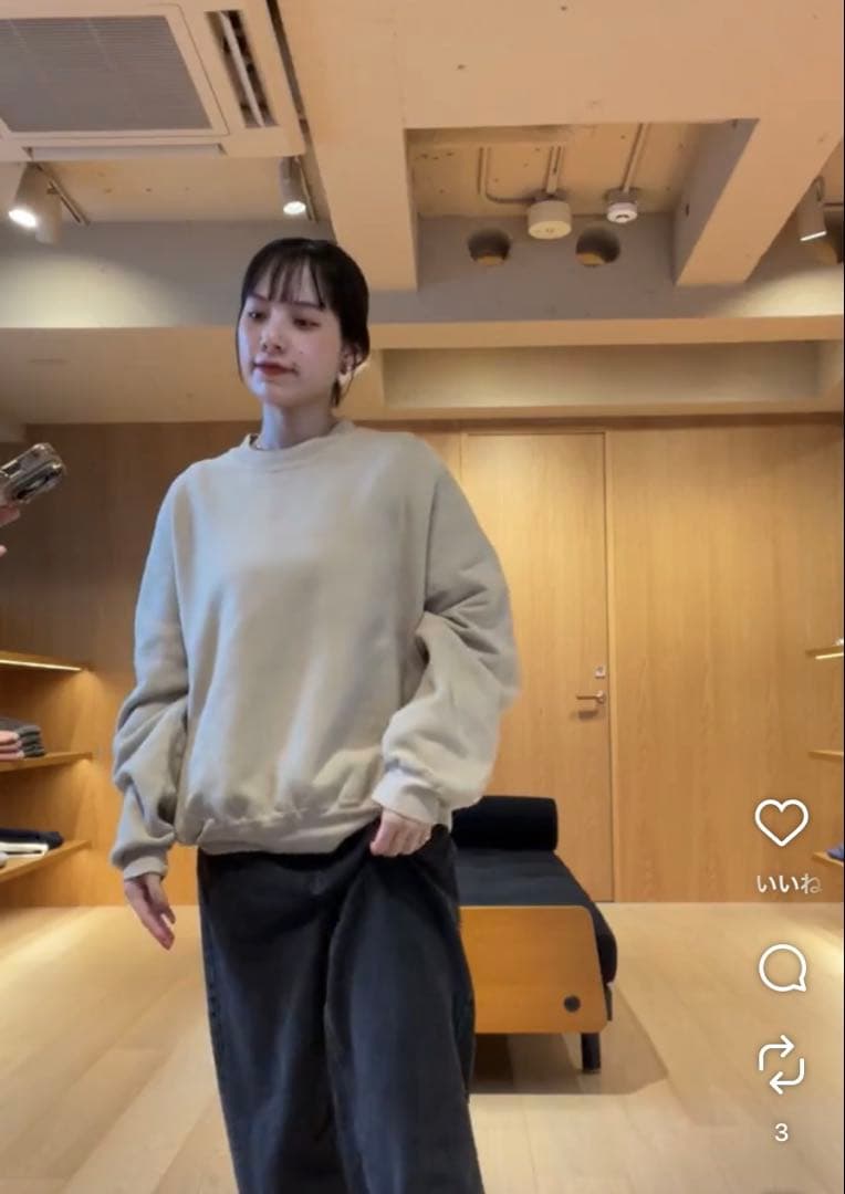 SHISHIKUI★ Brushed Crew / BEIGE