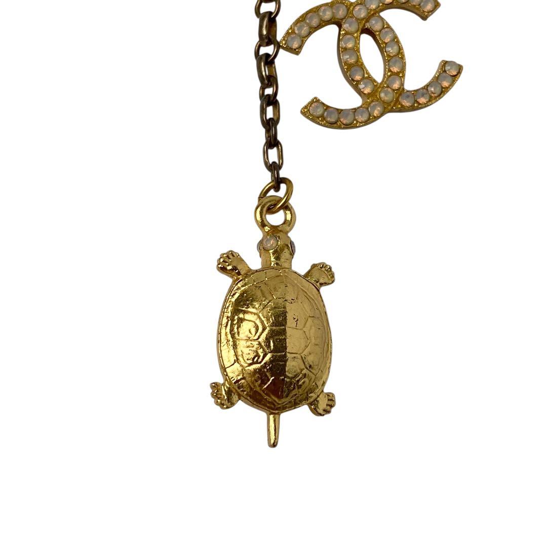 シャネルCHANEL ココマーク 亀 タートル ブローチ 01A