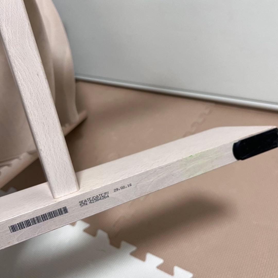 【新型】シリアル4　ストッケ トリップトラップホワイトウォッシュ