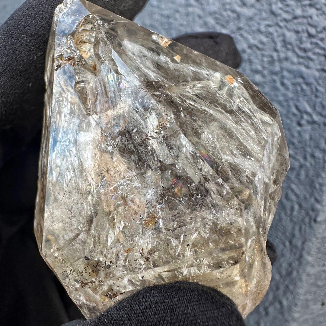 超高波動☆エネルギーの浄化❗️ハーキマー水晶レインボー☆パワーストーンA1527