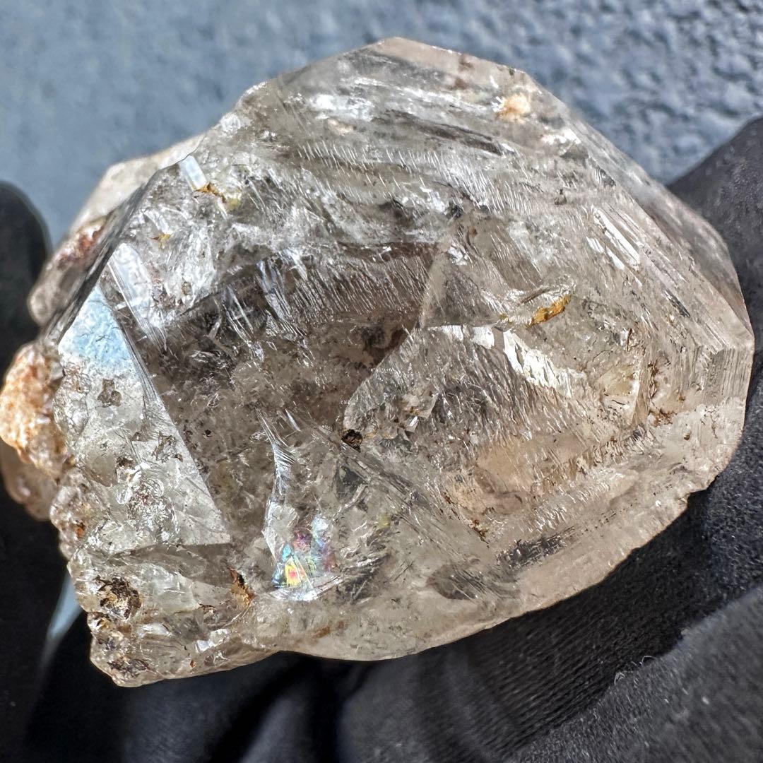 超高波動☆エネルギーの浄化❗️ハーキマー水晶レインボー☆パワーストーンA1527