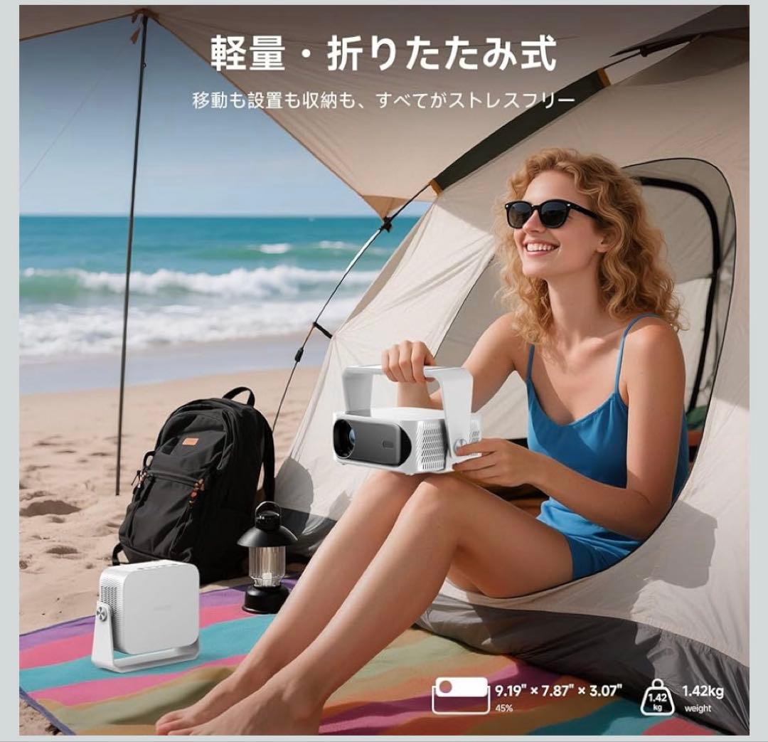 【新品保証期間内】【2025革新360°回転可能】iSinboxプロジェクター