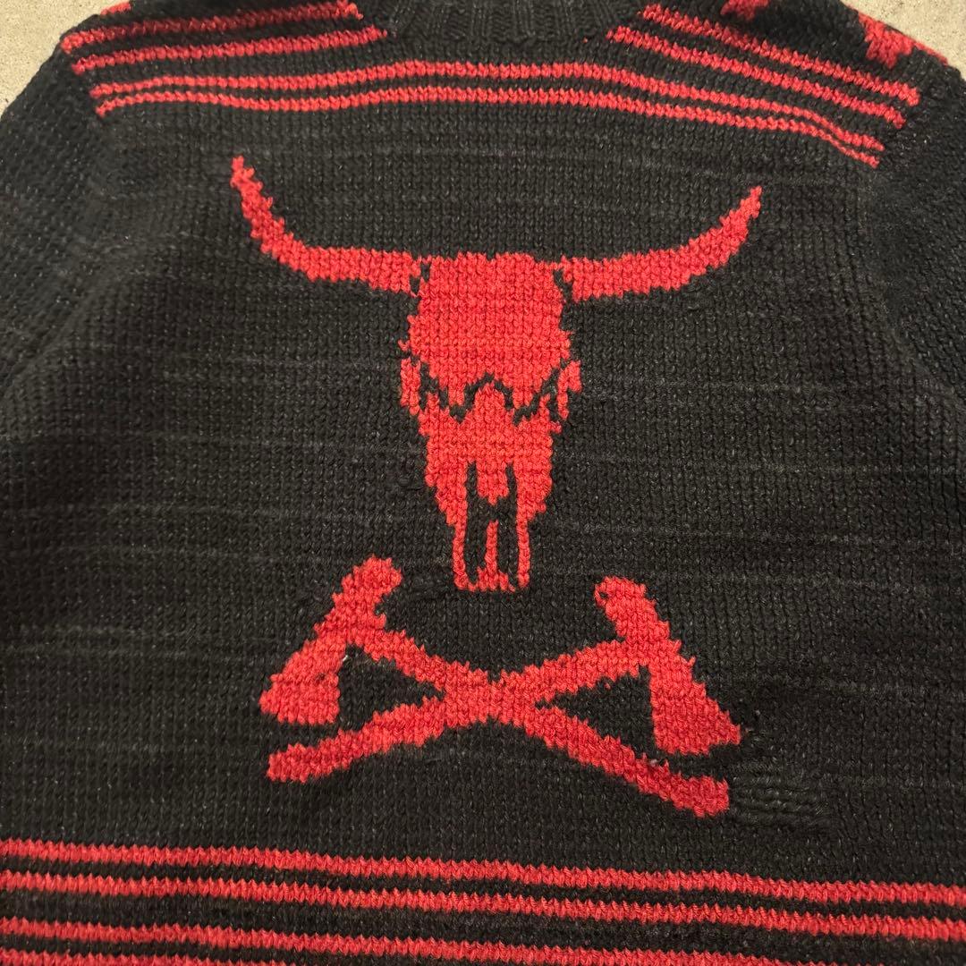【激レア】90s ポロラルフローレン　ニット　バッファロースカル