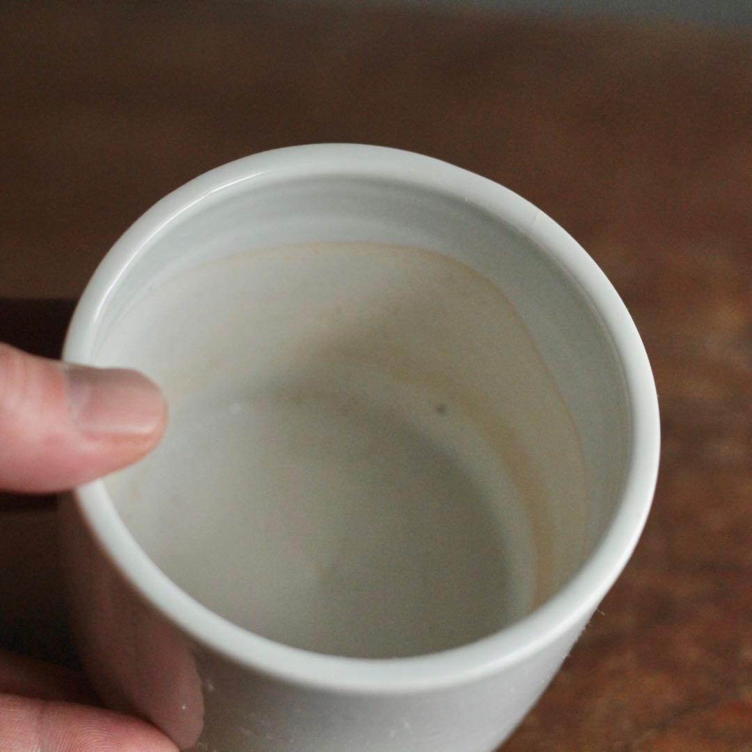 波佐見 白磁 筒茶碗 火入れ 古美術 古道具 アンティーク