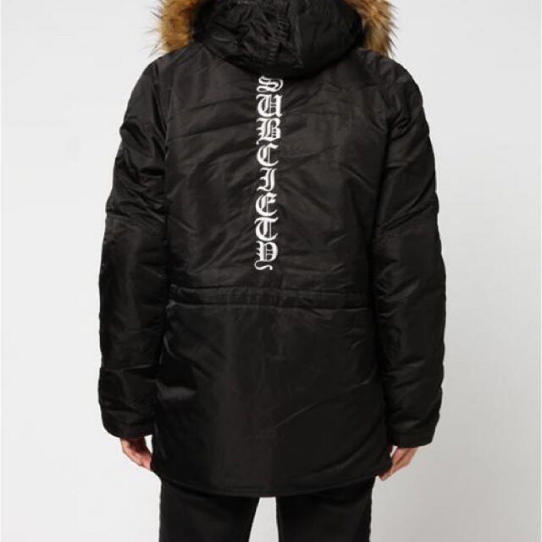 Subciety別注AVIREX N-3BサイズLブラック(MAー1)