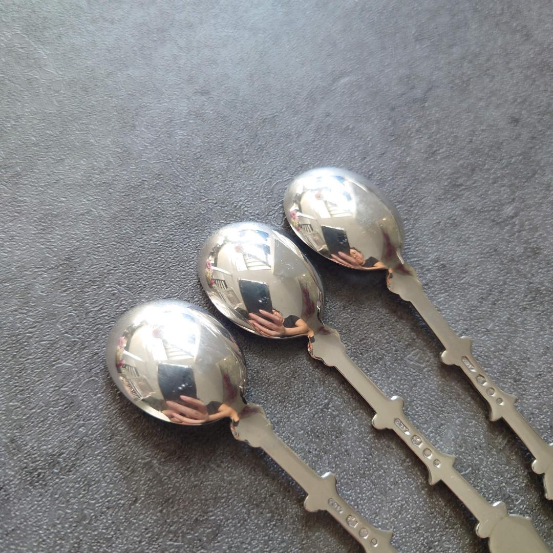 希少 美品 オランダ製 835シルバー スプーン 3点