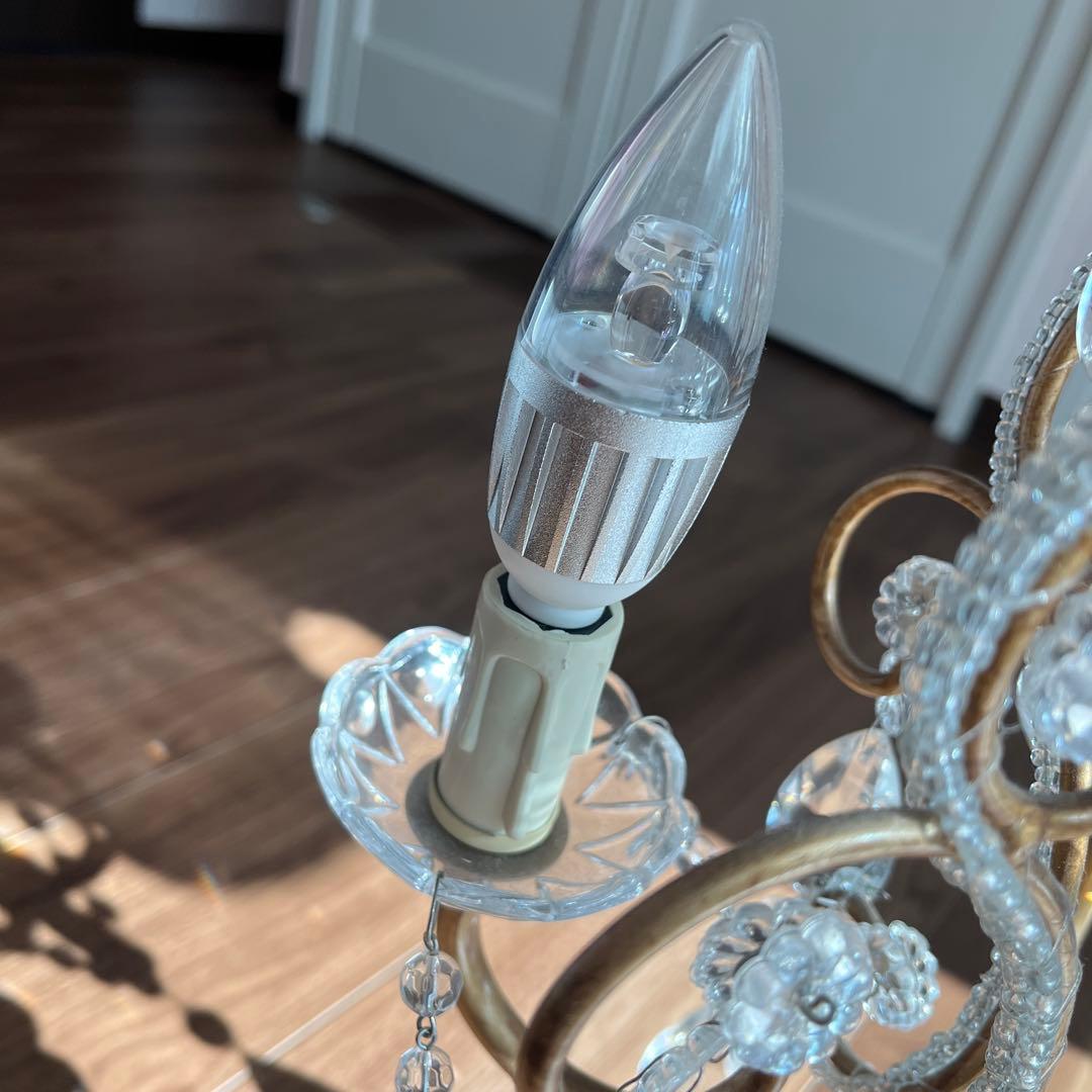 スツール　オットマン　シャンデリアランプ3点　引き取り限定