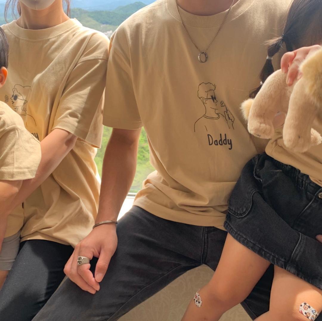 ちぃさま専用親子コーデ　親子お揃い　名前入り　名入れ tシャツ　内祝い　誕生日