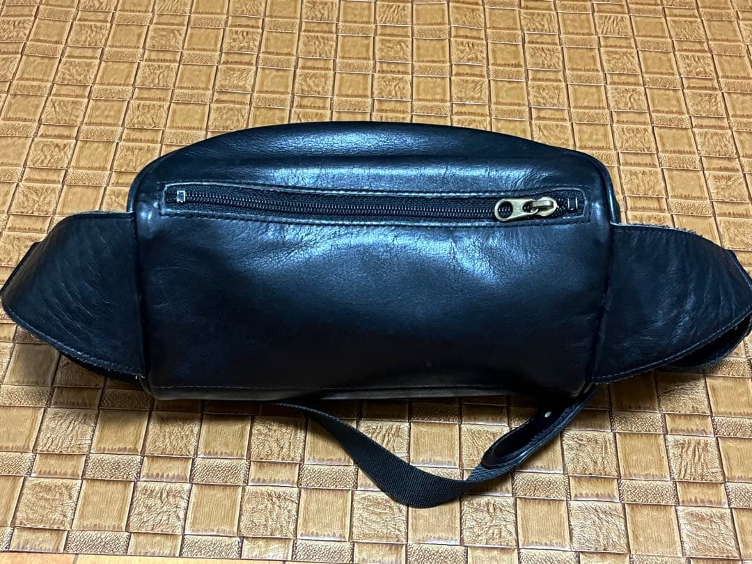 USA製　オールドコーチ　レザーウエストバッグ　/ブラック　本革　ヴィンテージ