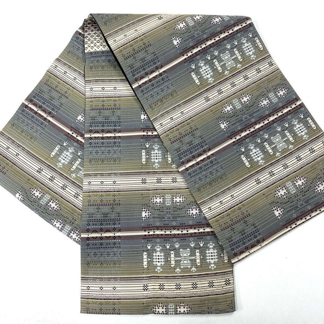 専用帯6216 4981 5787 三点セット ●高級 正絹 花織 六通 袋帯