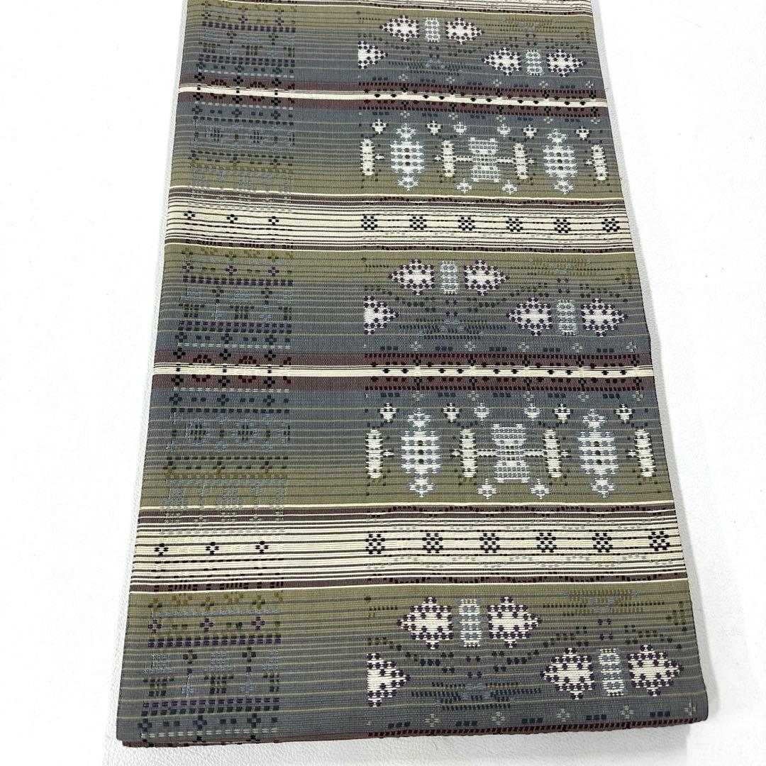 専用帯6216 4981 5787 三点セット ●高級 正絹 花織 六通 袋帯