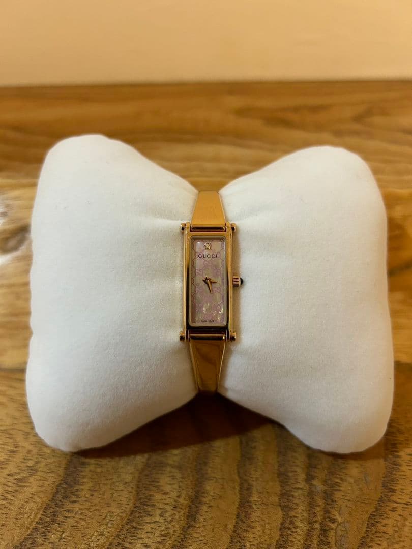 socchi[美品]グッチ GUCCI 腕時計 レディース ピンクシェル