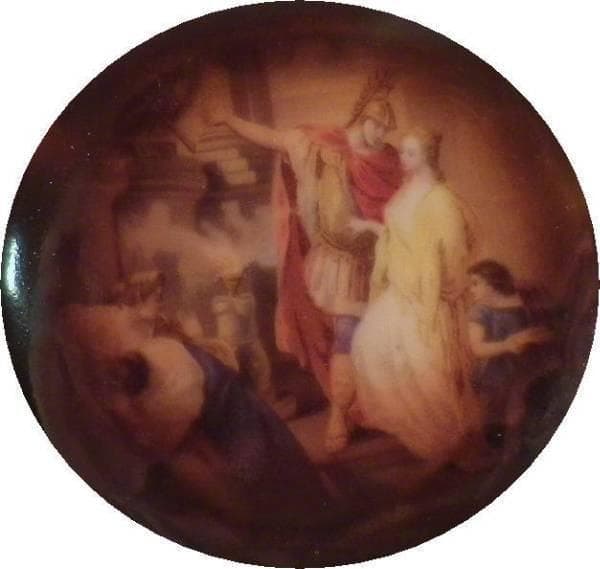 ロイヤル・ヴィエナ　ギリシャ風俗文蓋物