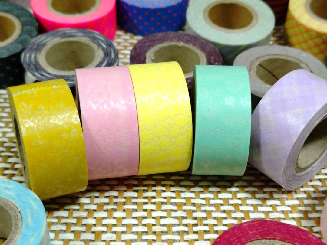 マスキングテープ マークス ミニサイズ シック パターンミックス マカロン 花柄