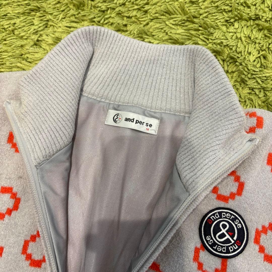 アンパスィ and per se ジャケット ブルゾン アウター 総柄 Mサイズ