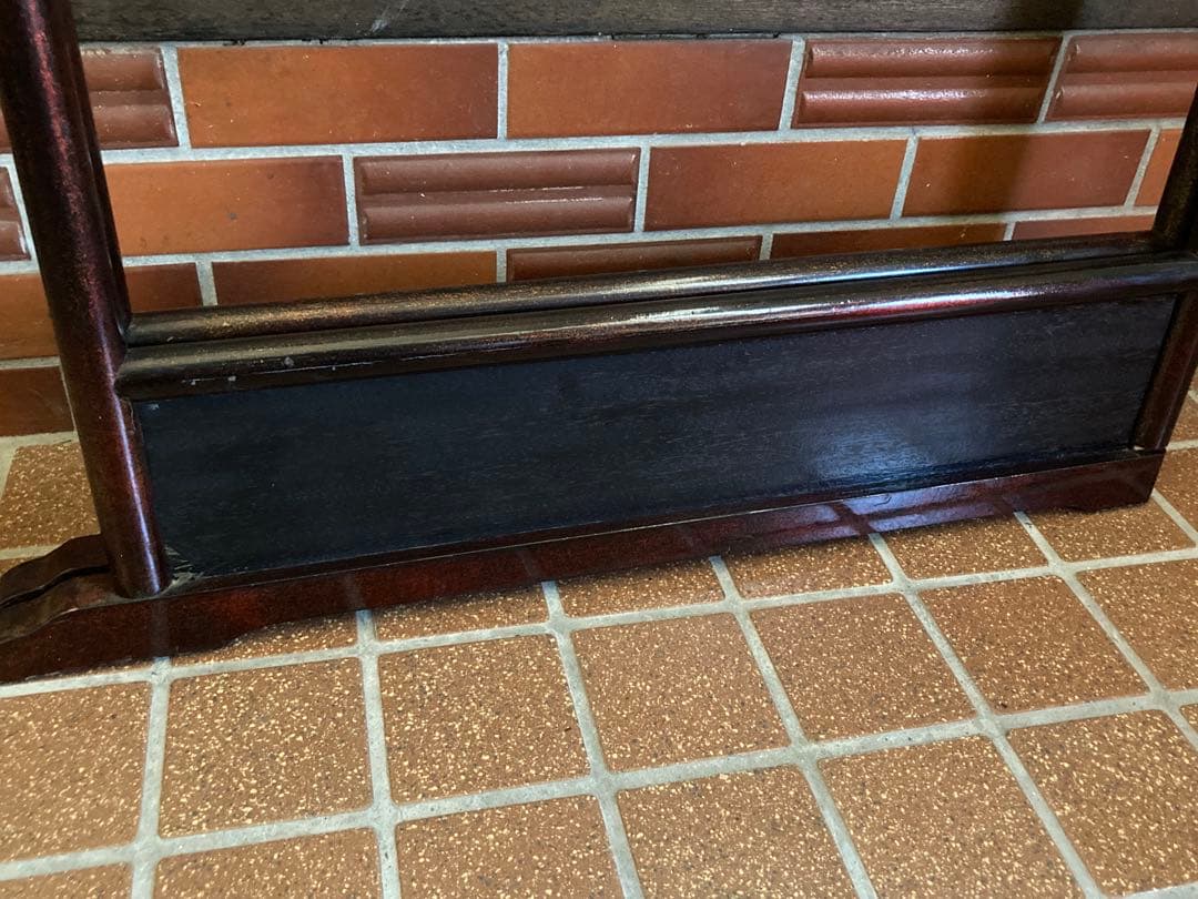 稀少 古道具 当時物 無垢材 木製 衣紋掛け 衣桁 着物掛け 高さ137cm 鶴