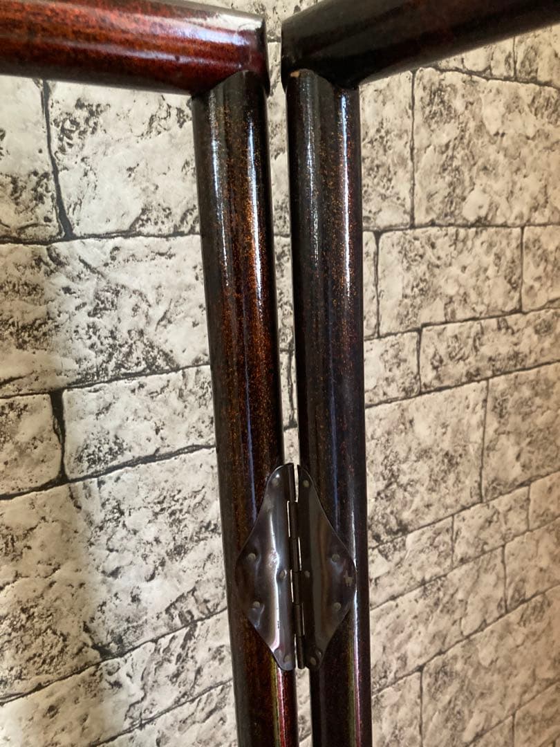 稀少 古道具 当時物 無垢材 木製 衣紋掛け 衣桁 着物掛け 高さ137cm 鶴