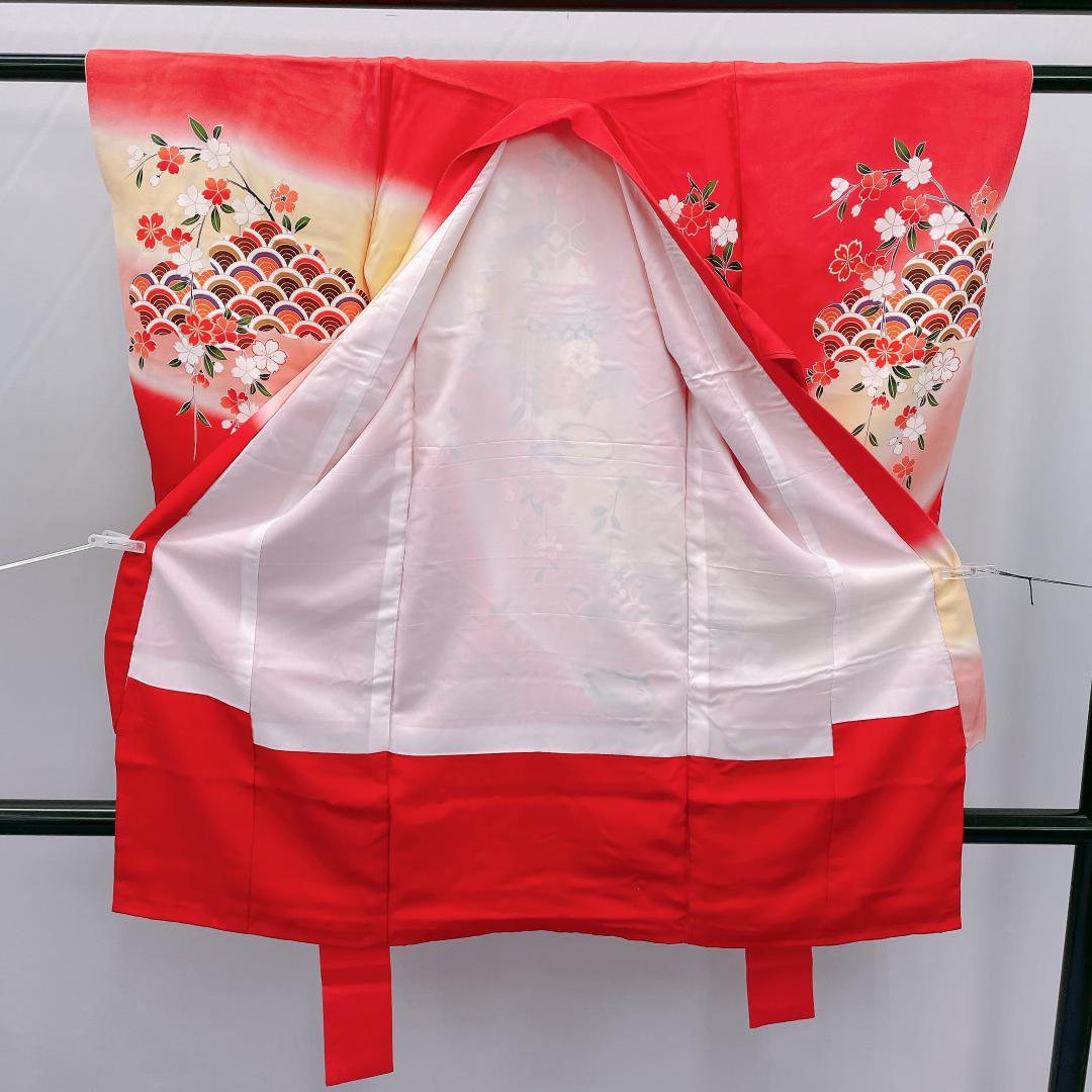 Y★3976★ 子供着物 襦袢付き 一つ身 女の子 七五三 3才