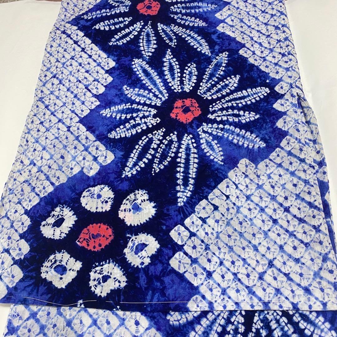 鳴海有松絞り トールサイズ身丈172cm 浴衣 未使用 綿100%