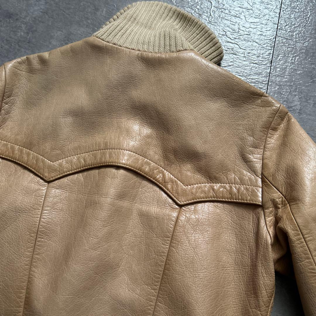 YOSHI KONDO 山羊皮ゴートレザージャケット ブルゾンSサイズ