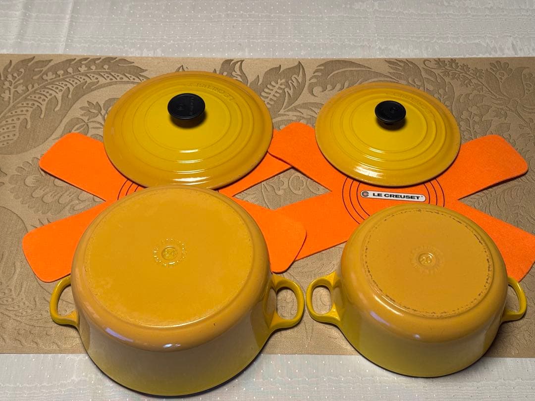 Le Creuset イエロー 両手鍋セット