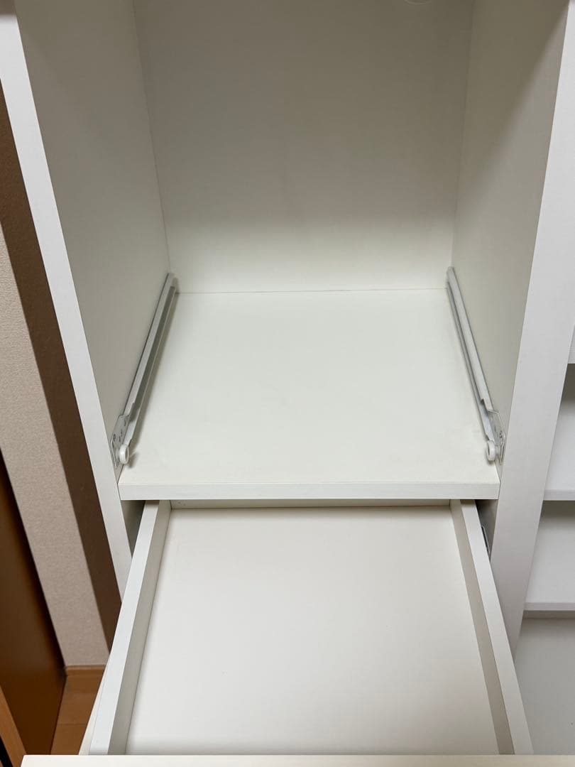 ニトリ ホワイト キッチン収納 引き出し付き