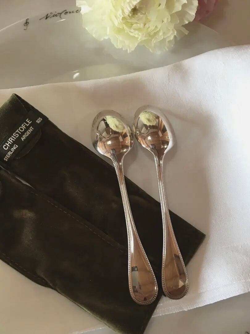 Christofle クリストフル スターリングシルバー コーヒースプーン ４本