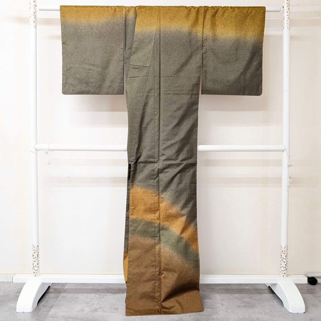 ⭐︎K0970 未使用品 逸品 お洒落 染め大島 ぼかし 正絹 訪問着