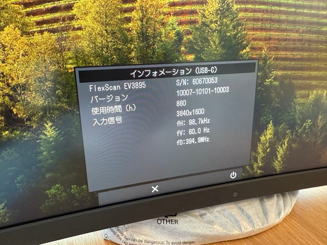 EIZO FlexScan EV3895 ウルトラワイドモニター