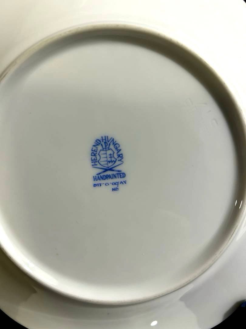 HEREND ヘレンド　アポニーグリーン　プレート　2枚セット