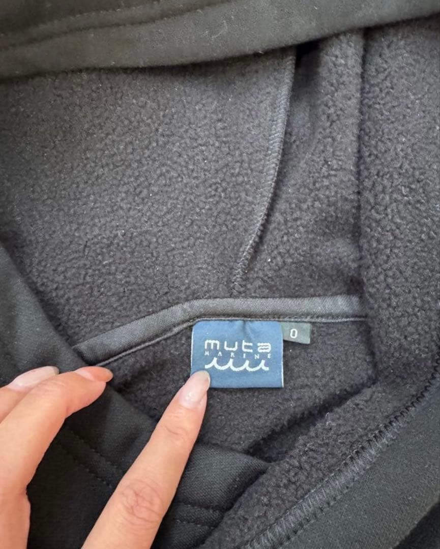 MUTA MARINE ゴルフ　プルオーバーパーカー 黒