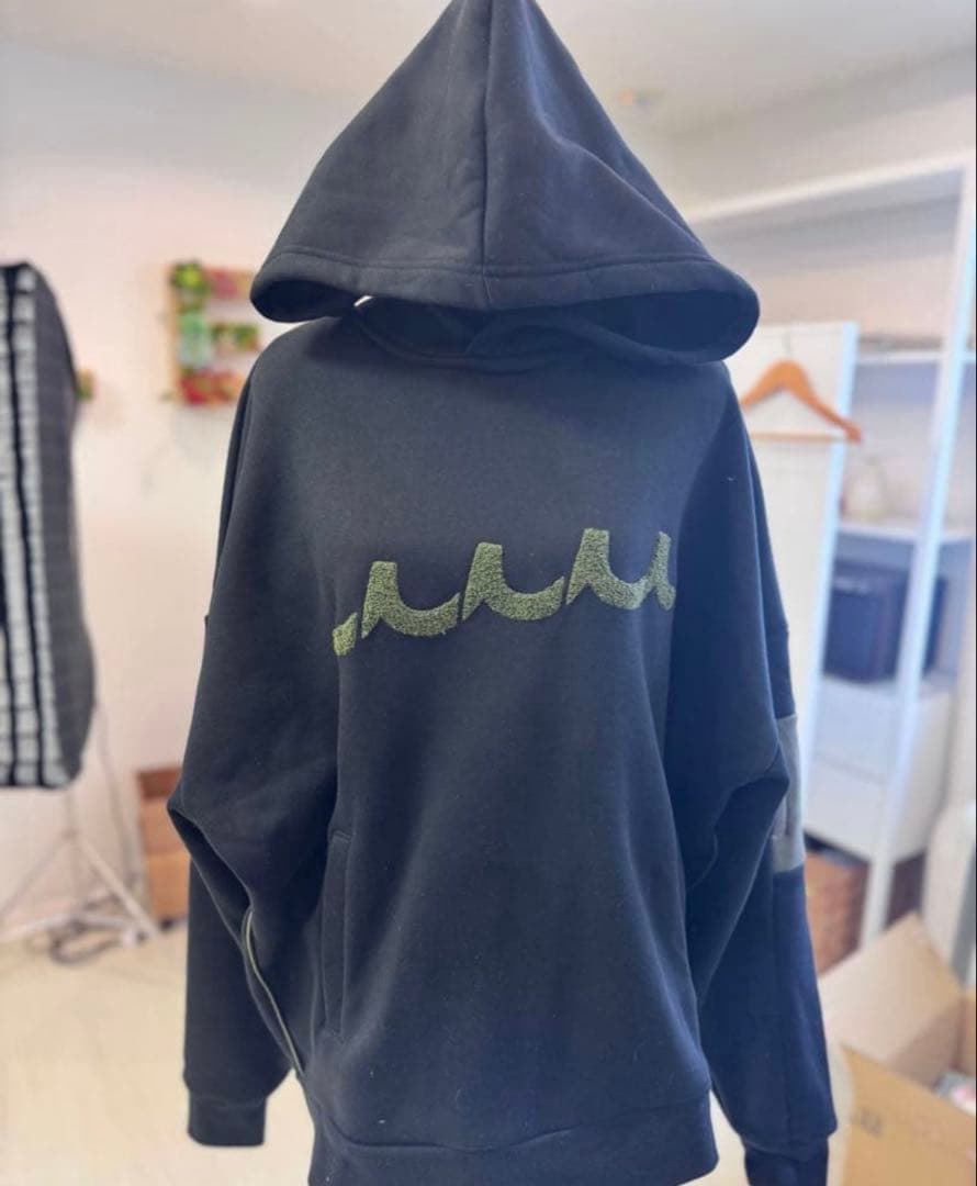 MUTA MARINE ゴルフ　プルオーバーパーカー 黒