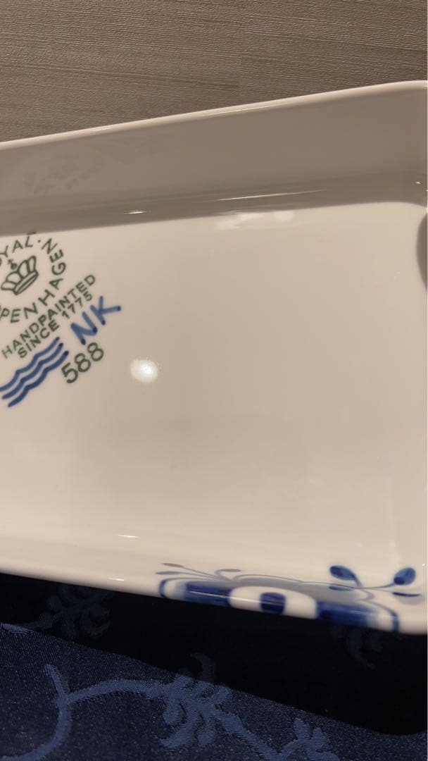 美品◼️ロイヤルコペンハーゲン ブルーフルーテッド メガ オーブンウェア スクエア