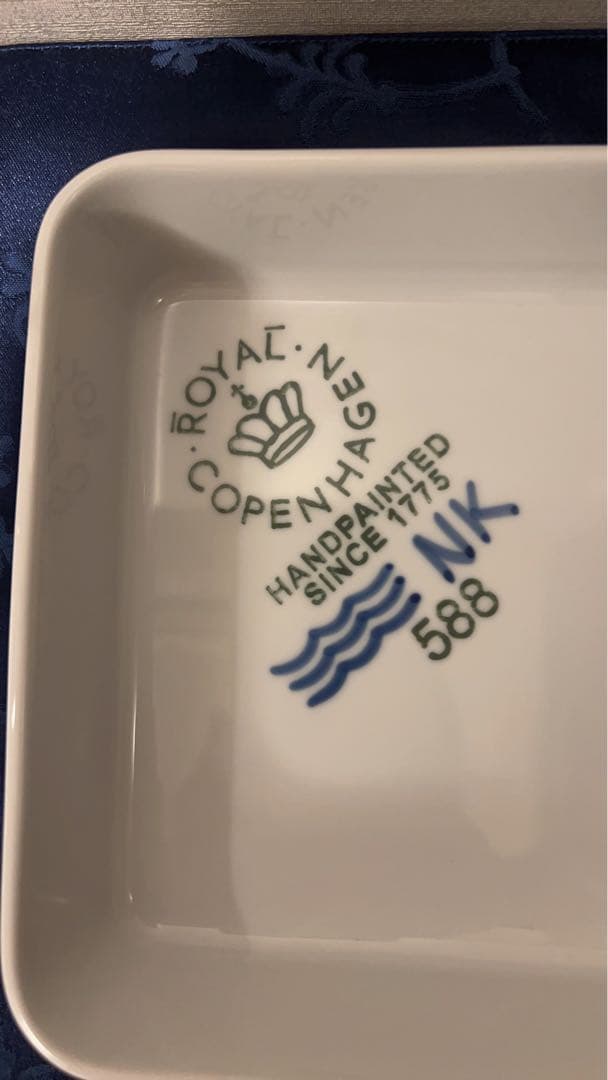 美品◼️ロイヤルコペンハーゲン ブルーフルーテッド メガ オーブンウェア スクエア