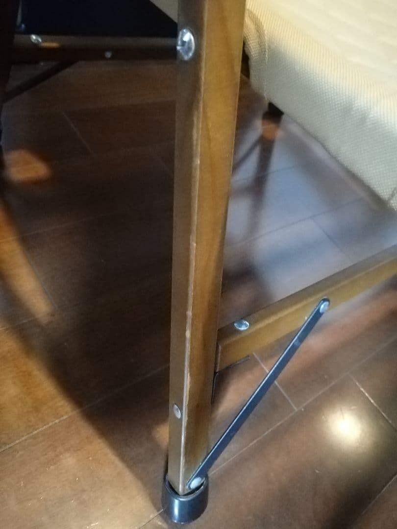 WAQ Folding Wood Chair ウッドチェア タンカラー2個セット