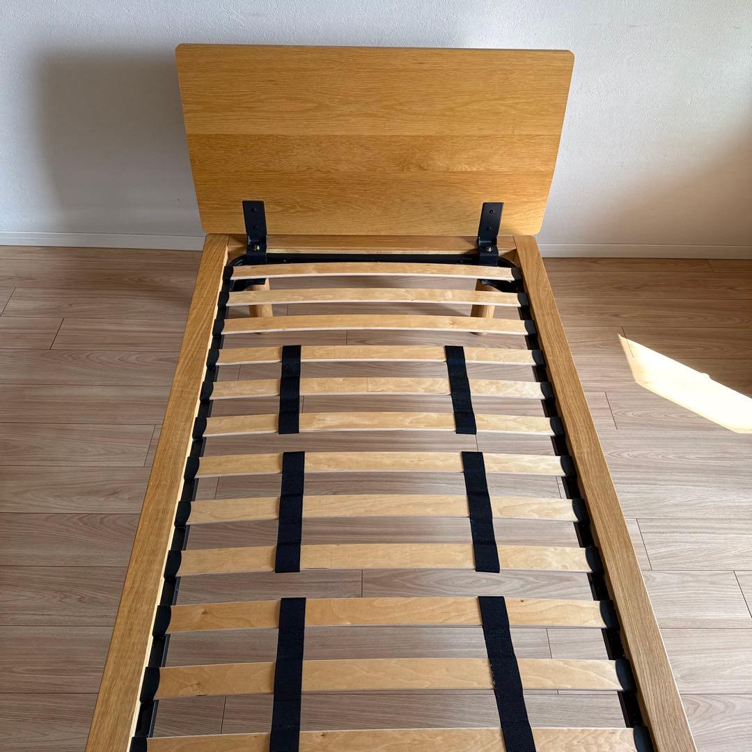 【misima25】無印良品木製シングルベッドフレーム ヘッドボード付