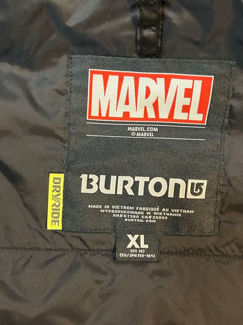 BURTON マーヴェルコラボ キッズスキーウェア3点セット