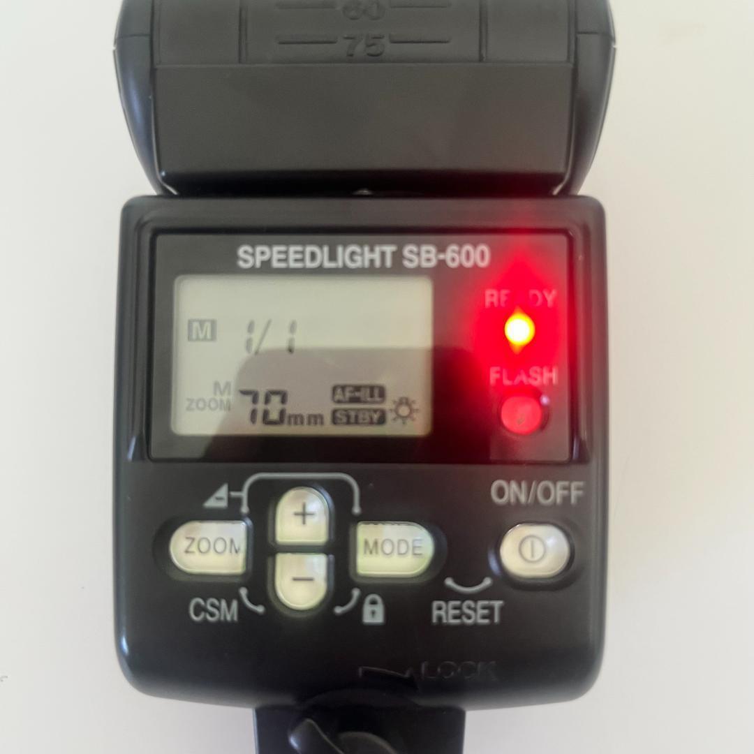 Nikon SB-600 スピードライト 外部ストロボ　美品　動作確認済み！