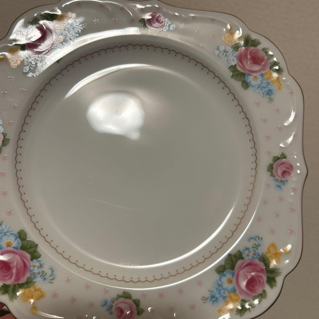 大倉陶園　金彩薔薇　スクエアプレート　デザートプレート