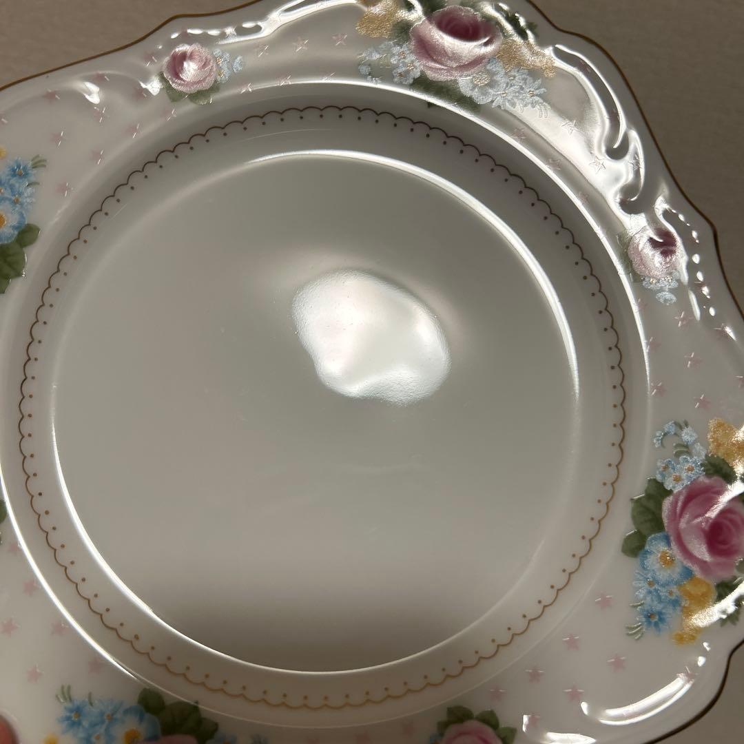 大倉陶園　金彩薔薇　スクエアプレート　デザートプレート