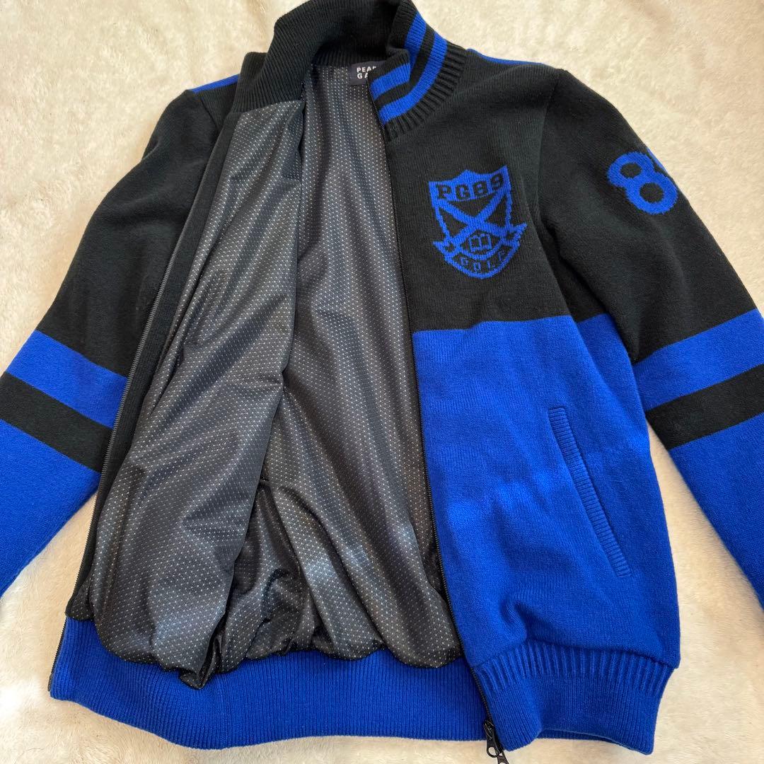 メリオダス　　【パーリーゲイツ】　美品ジジャケット　ブルー　サイズ4 蓄熱