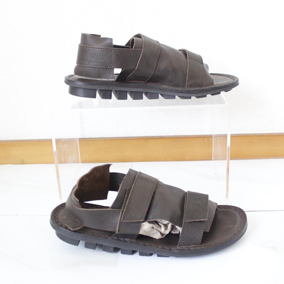 【美品】Trippen CLEARCUT レザーサンダル 38 ブラウン