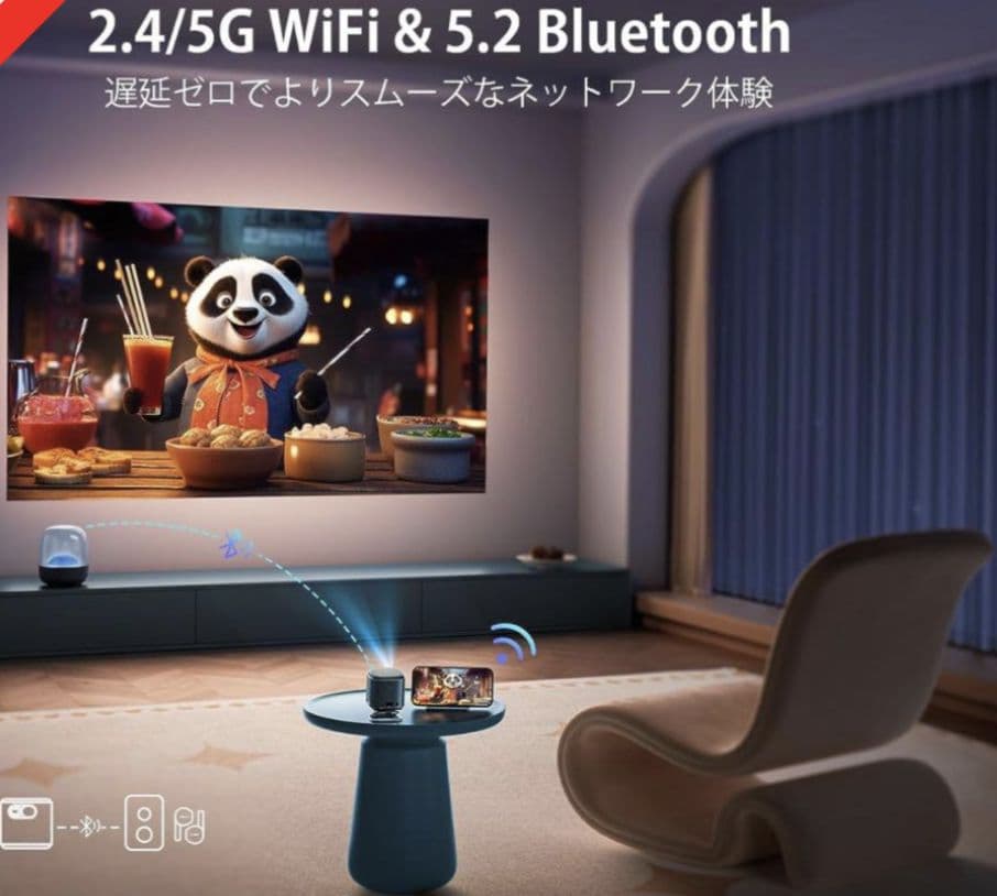 ミニプロジェクター ポータブル コンパクト