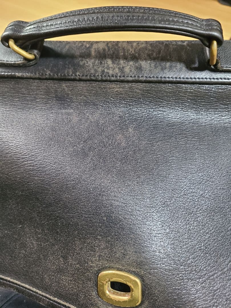 COACHコーチヴィンテージレザーバック黒5181