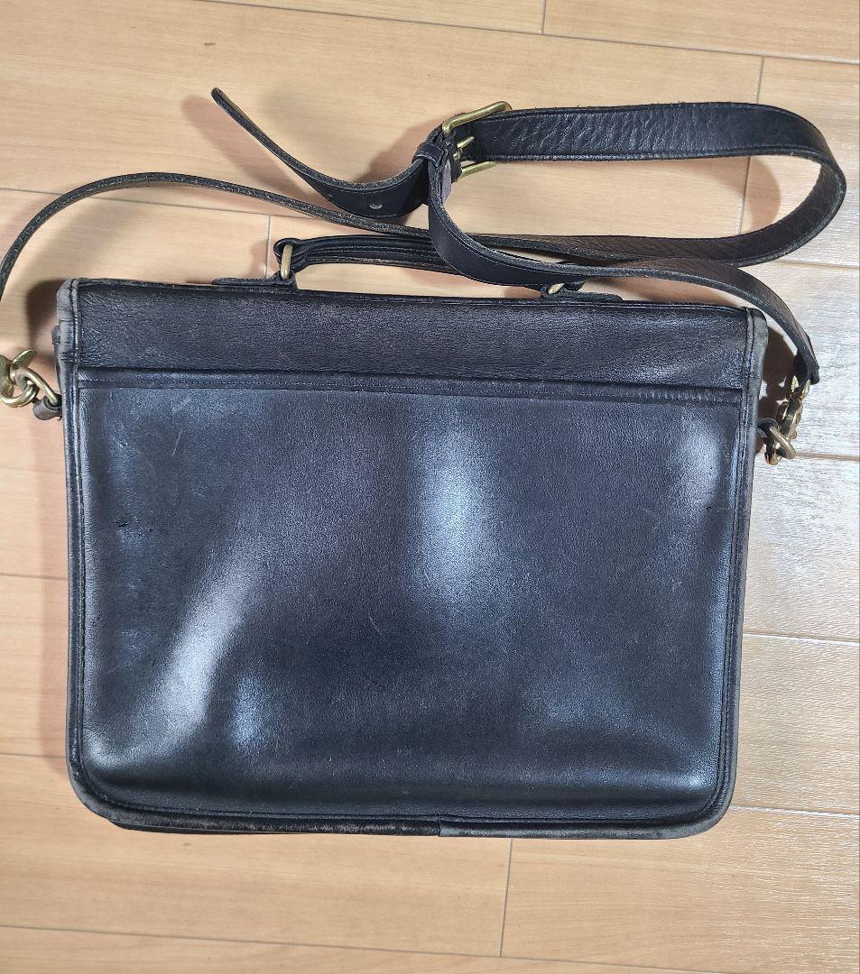 COACHコーチヴィンテージレザーバック黒5181