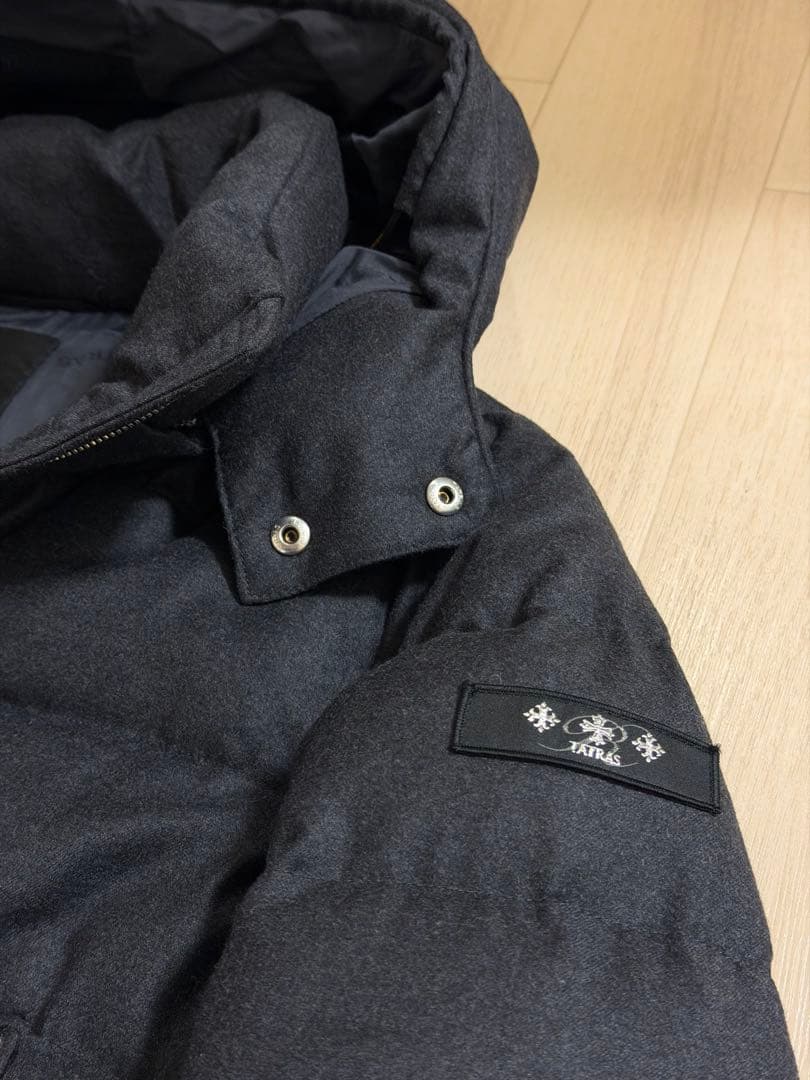 極美品 タトラス ドミッツィアーノ Rライン ダウンジャケット 黒 ブラック 1