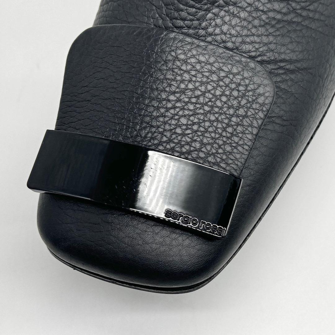 Sergio Rossi SR1 ショートブーツ ブーティ 黒 37.5