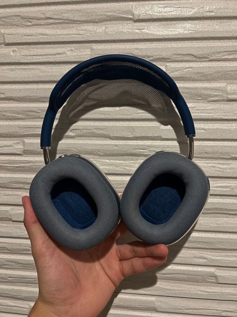 【あおてぃーさん専用】 AirPods Max ブルー 美品 保護ケース付